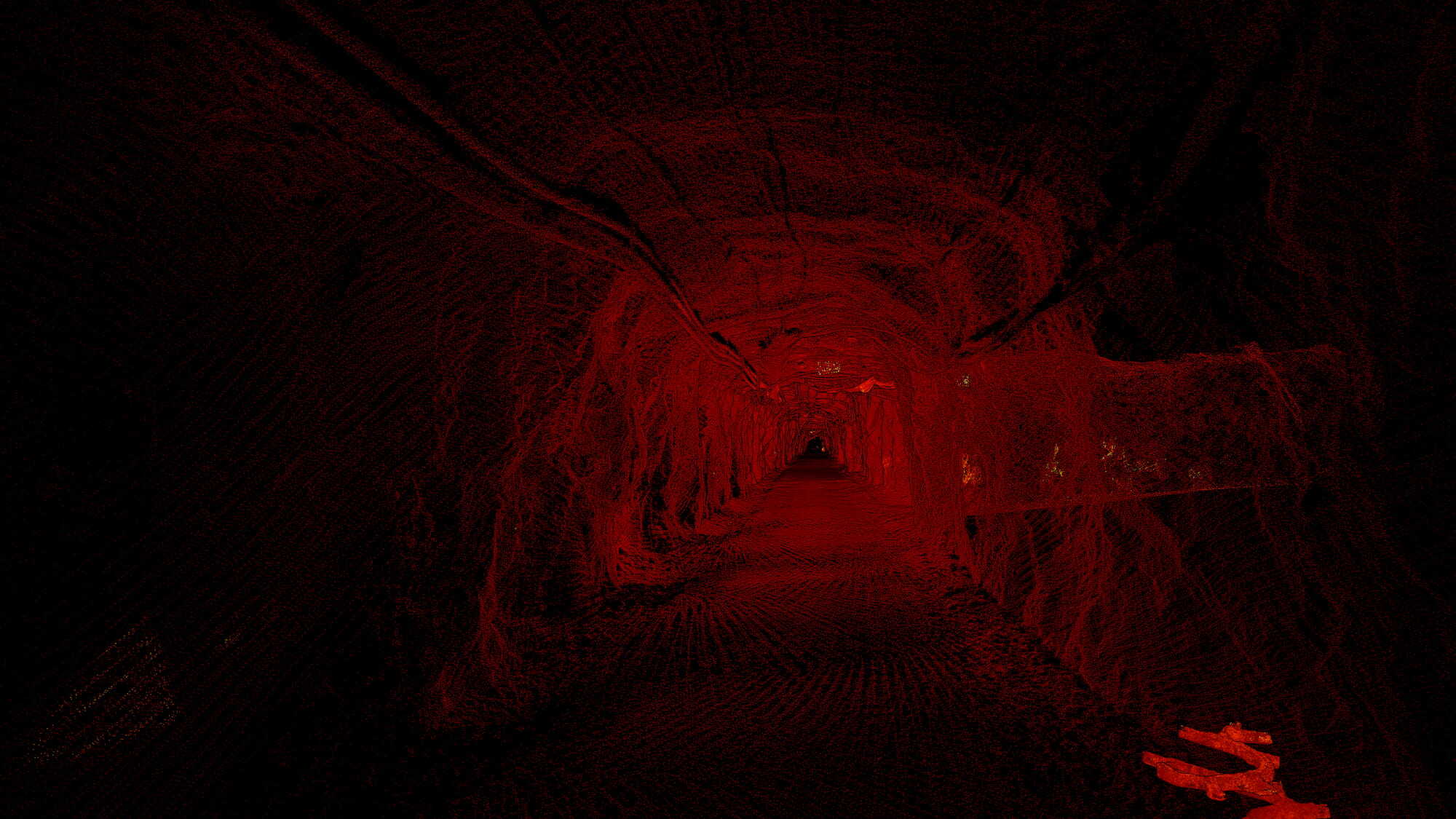 Emesent Datensatz – „ GX1 “ Fahrzeugmontage – Untertage-Goldmine, WA – Punktwolkenbild 3