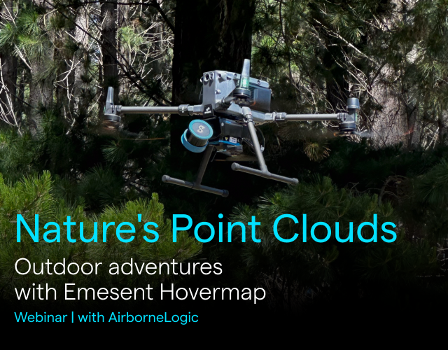 Natur-Punktwolken – Outdoor-Abenteuer mit Emesent Hovermap