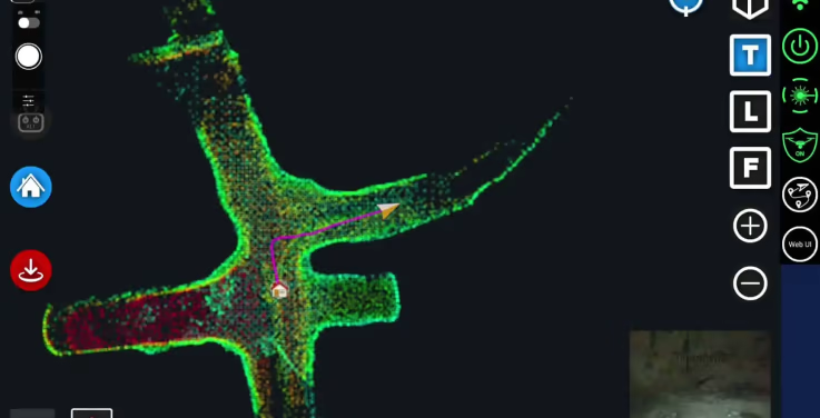 Nubes de puntos transmitidas en directo