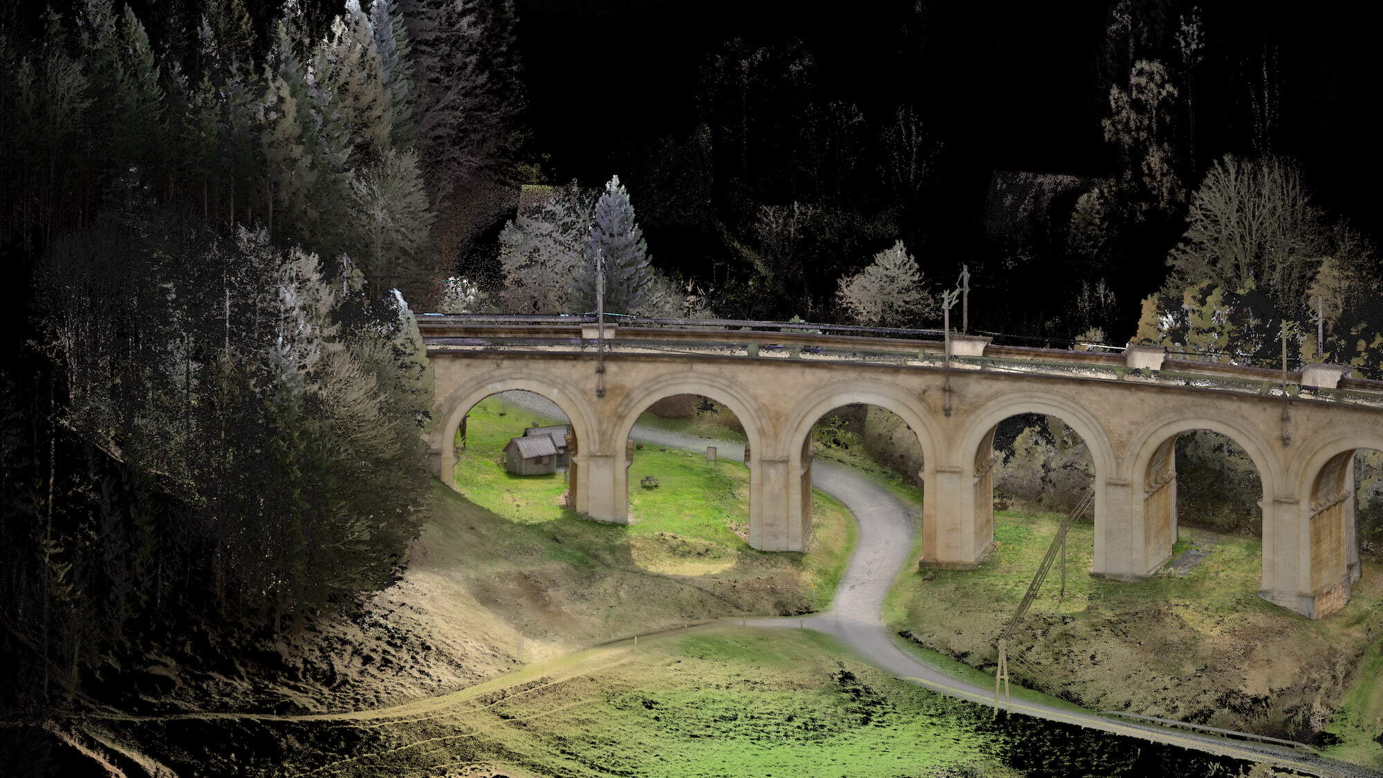 AEC - HVM STX - Viaduc autrichien - Surveillance de l'état - 0926 - Image du nuage de points n° 2