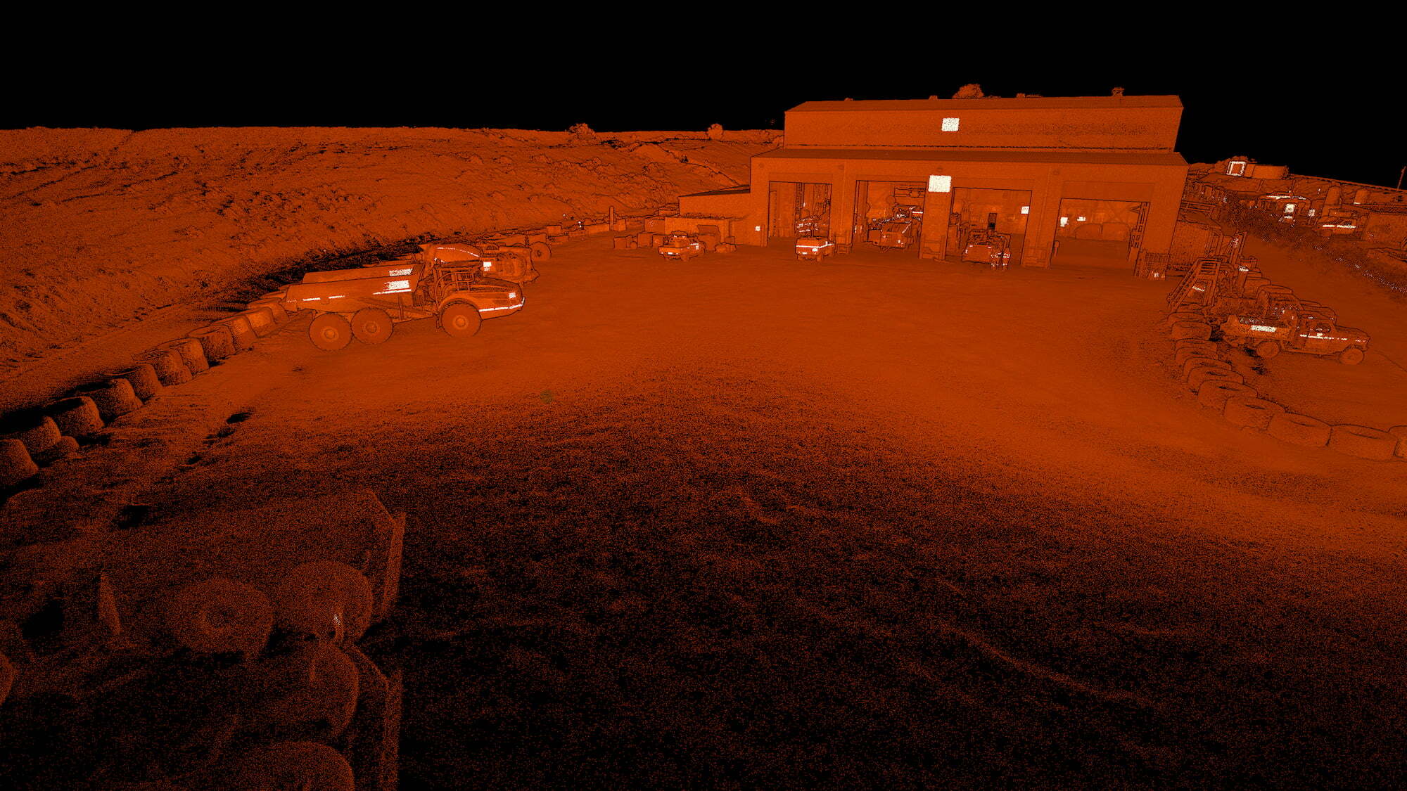 Emesent Dataset - GX1 Backpack Mount - Site office - WA Gold Mine - Point Cloud Image 1