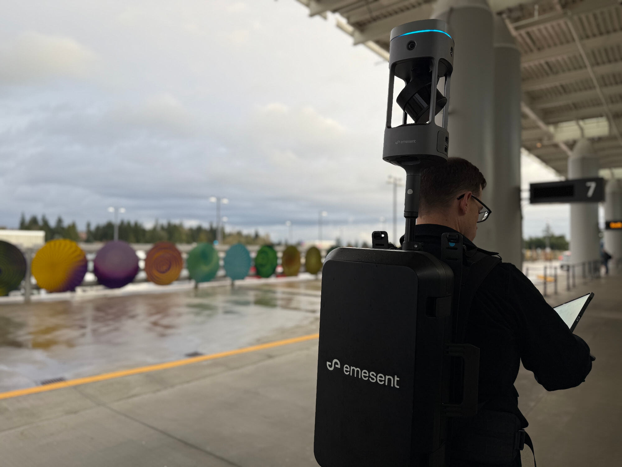 Emesent GX1 worn on its backpack mount