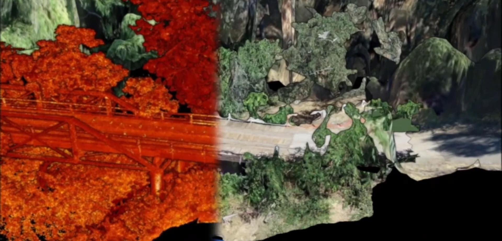 Uma imagem capturada com fotogrametria.