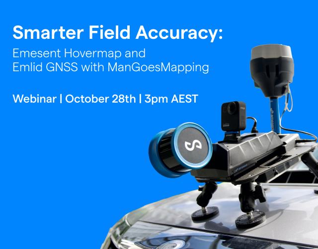 Precisão de campo mais inteligente: Emesent Hovermap + Emlid GNSS com Mangoesmapping
