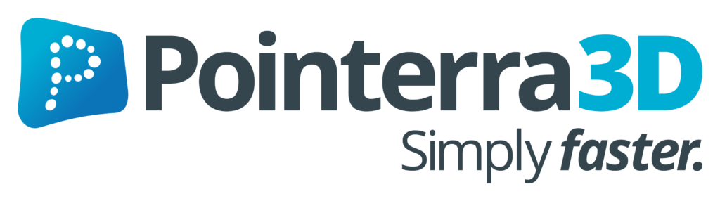 Pointerra3D标志 更简单 更快 1024x286